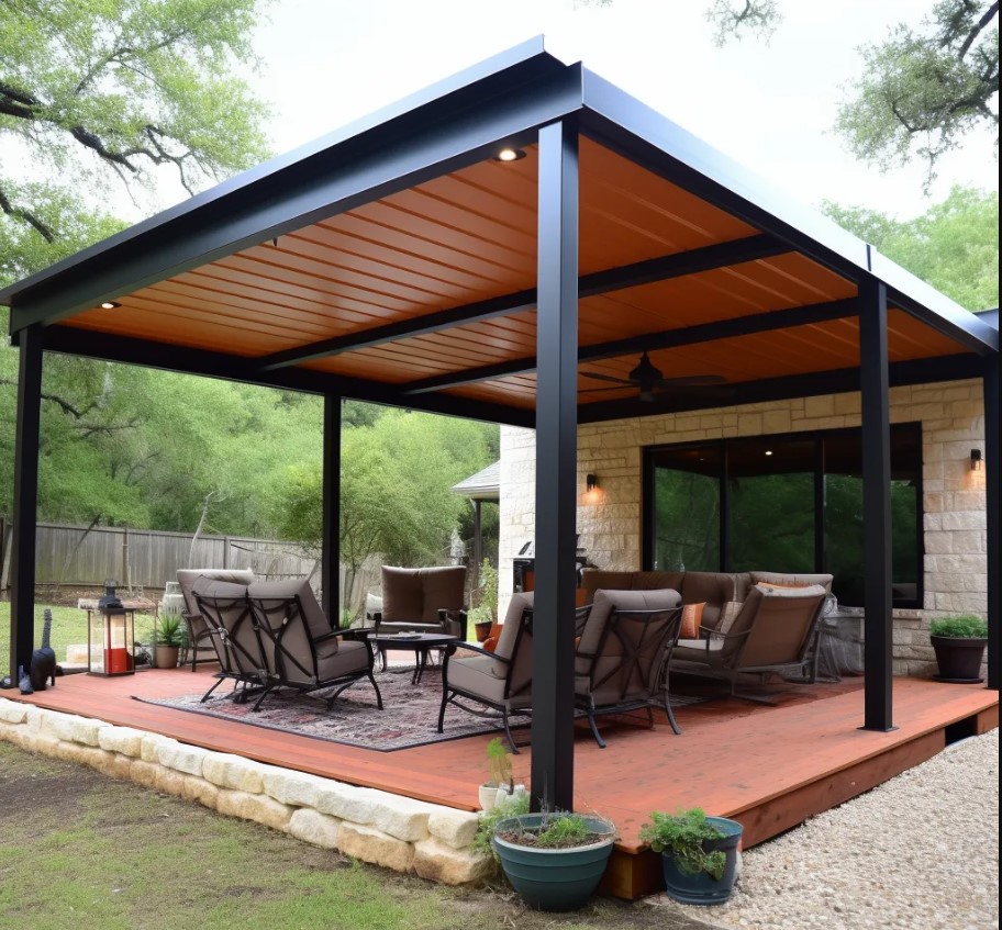 Types of Patio Roofing Materials| Types of Patio Covers 7 Metal Patio Cover