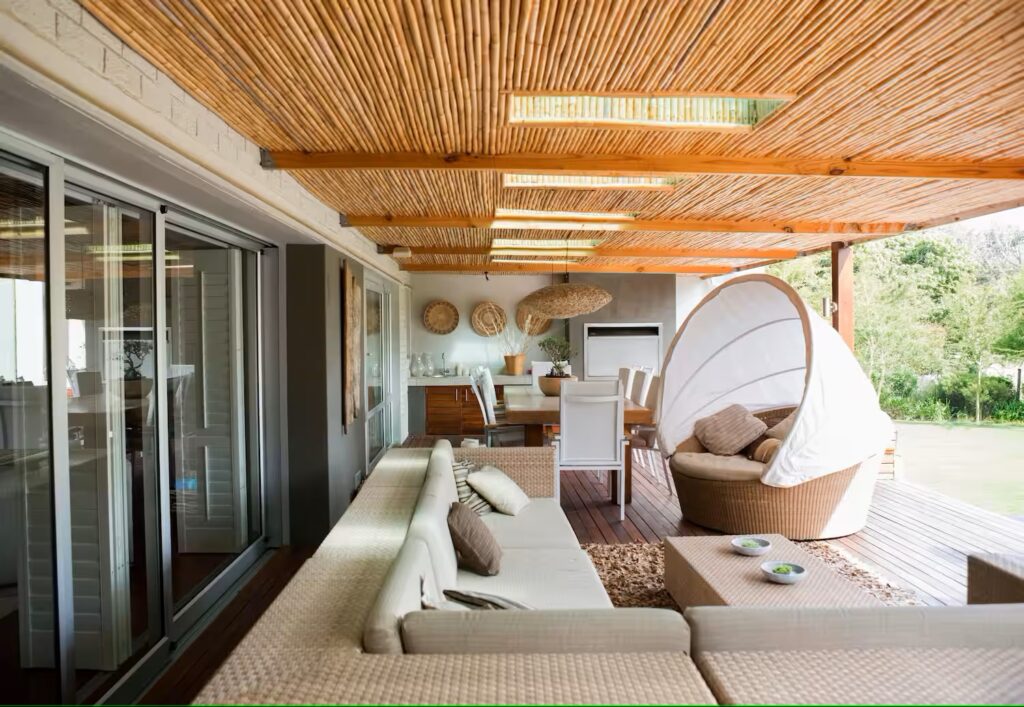 Types of Patio Roofing Materials| Types of Patio Covers 10 Woven Bamboo Patio Cover